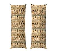 Funda de almohada de cuerpo largo para mujer en el antiguo Egipto de 50,8 x 152,4 cm, lujosa y acogedora para almohadas corporales extralargas