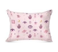 Funda de almohada de felpa con elementos esenciales de bruja