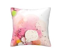 Funda de almohada de papel de fragmento de color, 12 x 12 pulgadas, almohada decorativa cuadrada para sofá, sala de estar, cama y decoración del hogar.