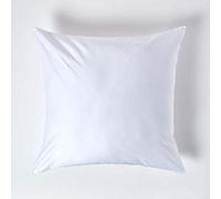 Funda de almohada de percal de algodón egipcio de 1000 hilos de la marca Homescapes. Ideal para cama de tamaño continental y europeo, algodón, Blanco, 80 x 80 cm