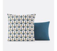 Funda de almohada de percal Elisa azulada. Talla 50 x 70 cm. Color Otros