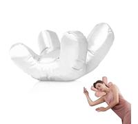 Funda de Almohada de satén Beauty Pillow, Almohada Impecable Boca Abajo, Espuma viscoelástica antienvejecimiento for quienes Duermen, Antiarrugas(White)