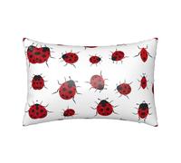Funda de almohada de satén Seven Star Ladybird de 50,8 x 76,2 cm, perfecta para personas que duermen de lado y experiencia de memoria abrazable, ideal para decoración del hogar