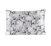 Funda de Almohada de Seda 1 par de Fundas Almohada Seda con Cremallera Oculta, Funda Super Nature Floral for Dormir y cuidar la Piel para Mujeres y Hombres(4,51x91cm)