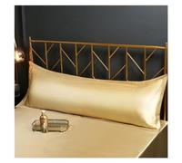 Funda de Almohada de Seda 48x120cm /48x150cm Funda de Almohada de satén King Queen Funda de Almohada Suave(08,B 48X150cm)