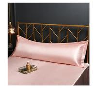 Funda de Almohada de Seda 48x120cm /48x150cm Funda de Almohada de satén King Queen Funda de Almohada Suave(11,A 48X120cm)
