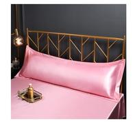 Funda de Almohada de Seda 48x120cm /48x150cm Funda de Almohada de satén King Queen Funda de Almohada Suave(03,A 48X120cm)