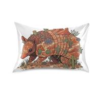 Funda de almohada de seda para cabello y piel con cierre de sobre, suave, transpirable, suave, sedosa, 1 unidad, 50,8 x 76,2 cm, diseño de paisaje del cañón armadillo
