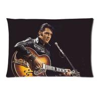 Funda de almohada de Singer Elvis Presley de 45,7 x 45,7 cm (dos lados)
