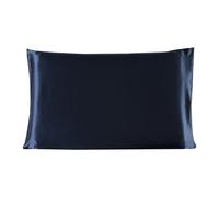 Funda de Almohada de Tejido de Seda de Morera 100% De Standard Azul real