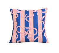 Funda de almohada decorativa para sofá, poliéster, 45 cm / 17, 7 pulgadas, detalle de rayas copetudas para un acogedor rincón de lectura, soporte diario, funda de cojín decorativa cuadrada, funda de