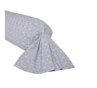 Funda de Almohada Estampada en bambú, Fabricada en Francia, Quentin, 85 x 185 cm, origin, Blanco y Negro