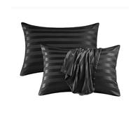 Funda de almohada, Fundas de almohada for varios tamaños, incluidos Queen y King, con cierre sobre en multicolor(Black,19x23in (50x66cm)2pc)