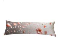 Funda de Almohada Gris, Funda Cojin Largo 40 x 140 cm Terciopelo, pétalo Fundas Cojines Impermeable, Cubrecuellos para Sofá Cama, Suave Antideslizante Duradero, para Sofá Hogar Decor, Regalo Z-982