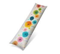 Funda de Almohada Larga 40x120 cm, Terciopelo Funda para Almohada de Cuerpo Ultra Suave para Dormir de Lado, Fundas de Cojín Decorativa con Cremallera Invisible Extra Larga, Diente león color 0J-777