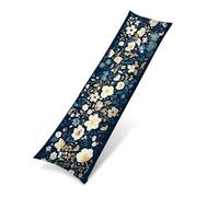 Funda de Almohada Larga 40x145 cm, Terciopelo Funda para Almohada de Cuerpo Ultra Suave para Dormir de Lado, Fundas de Cojín Decorativa con Cremallera Invisible Extra Larga, azul historietas 0J-574