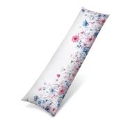 Funda de Almohada Larga 40x145 cm, Terciopelo Funda para Almohada de Cuerpo Ultra Suave para Dormir de Lado, Fundas de Cojín Decorativa con Cremallera Invisible Extra Larga, Beige rural 0J-724