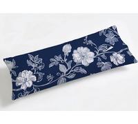 Funda de Almohada Larga 50 x 150 cm Amarillo, Grande Funda de Cojín Terciopelo con Cremallera Invisible, Almohada Travesaño Cubierta Embarazadas Dormir, Suave & Duradero Funda Cojin Flores K8-644