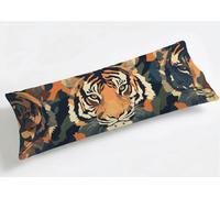 Funda de Almohada Larga 50 x 150 cm Plano, Grande Funda de Cojín Terciopelo con Cremallera Invisible, Almohada Travesaño Cubierta Embarazadas Dormir, Lavable & Duradero Funda Cojin Flores K8-618