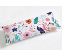 Funda de Almohada Larga 50 x 150 cm Púrpura, Grande Funda de Cojín Terciopelo con Cremallera Invisible, Almohada Travesaño Cubierta Embarazadas Dormir, Duradero Funda Cojin Globo Aerostático K8-626