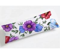 Funda de Almohada Larga 50 x 150 cm Simple, Grande Funda de Cojín Terciopelo con Cremallera Invisible, Almohada Travesaño Cubierta Embarazadas Dormir, Suave & Duradero Funda Cojin Flores K8-824