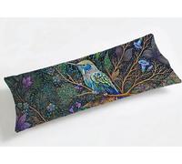 Funda de Almohada Larga 50 x 150 cm Vistoso, Grande Funda de Cojín Terciopelo con Cremallera Invisible, Almohada Travesaño Cubierta Embarazadas Dormir, Suave & Duradero Funda Cojin Pájaro K8-750