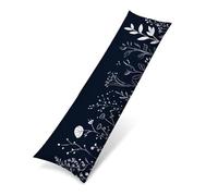 Funda de Almohada Larga 50x150 cm, Lino Funda para Almohada de Transpirable para Dormir de Lado, Cojines Sofa Larga con Cremallera Invisible, Protector Almohada Moderna azul cortijo Regalo 0J-582