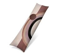 Funda de Almohada Larga 55x165 cm, Lino Funda para Almohada de Transpirable para Dormir de Lado, Cojines Sofa Larga con Cremallera Invisible, Protector Almohada Moderna Simple moderno Regalo 0J-481