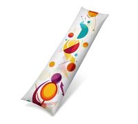 Funda de Almohada Larga 55x165 cm, Terciopelo Funda para Almohada de Cuerpo Ultra Suave para Dormir de Lado, Fundas de Cojín Decorativa con Cremallera Invisible Larga, Dibujos animados Blanco 0J-495