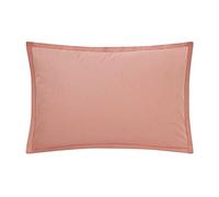 Funda de Almohada Lisa, algodón, Muy Suave, Fabricada en Francia, 50 x 70 cm, Essix, Rosa Solar