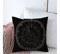 Funda De Almohada Mapa Celeste Astrológico Polaris, Hemisferio Norte Exterior, Horóscopo, Ciencia, Diseño, Astrología Cojin Fundas Modern Throw Pillow Case 45X45 CM