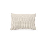 Funda de almohada Mascarell blanca de algodón y poliéster de 40 x 60 cm.