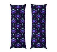 Funda de Almohada para Almohada Corporal de 20x54, diseño místico gótico de astrología con Polilla Lunar mágica, Tejido Suave Cepillado de Primera Calidad con Cremallera Oculta, Funda Transpirable la