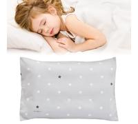 Funda de Almohada para Bebé,Fundas de Almohada Tipo Sobre,40cm x 60cm Funda de Almohada de Viaje Suave y Transpirable,Almohada Infantil,Lavables a Máquina (Estrella Gris)