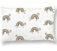 Funda de Almohada para Niños de Tamaño 33x45 en Algodón Oeko-Tex - Funda de Cojín Suave y Cómoda - Funda Almohada Niño - Ideal para la Habitación del Pequeño - 10 Colores