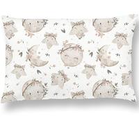 Funda De Almohada para Niños De Tamaño 40x60 En Algodón Oeko-Tex - Funda De Cojín Infantil Pequeño Suave Y Cómoda - Rectangular - Funda De Almohada Cuna Bebe Y Niños Estampada
