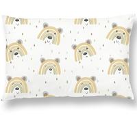 Funda De Almohada para Niños De Tamaño 40x60 En Algodón Oeko-Tex - Funda De Cojín Infantil Pequeño Suave Y Cómoda - Rectangular - Funda De Almohada Cuna Bebe Y Niños Estampada