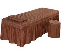 Funda de almohada para taburete de mesa de masaje de color sólido, juego de ropa de cama de spa, ropa de cama de belleza, para salón de belleza, spa hotel (K)