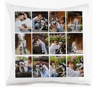 Funda de almohada personalizada con nombre, fundas de almohada personalizadas con tu nombre para seres queridos/familia, mamá, papá, amigos, un lado, 18 x 18 pulgadas