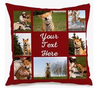 Funda de almohada personalizada de 18 x 18 pulgadas, sin relleno, imágenes ni texto, funda de almohada personalizada de una sola cara, regalos personalizados para festivales