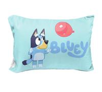 Funda de almohada reversible individual Jay Franco Bluey & Bingo - Ropa de cama infantil supersuave de doble cara. Producto oficial de Bluey.