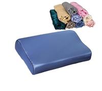 Funda de Almohada Satén 1 Uds Funda de Almohada de satén 30cm x 50cm/40cm x 60cm Color Puro cómoda Funda de Almohada de Espuma Satinada de imitación(2,30X50CM)