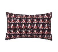 Funda de almohada transpirable con estampado navideño de Papá Noel para cama, vacaciones, viajes, decoración del hogar, dormitorio, accesorio