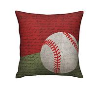 Funda De Almohada Watercolor White Baseball Abstract Lettering Background Sports Painting Protector Almohadas Modern Almohada Caso Decorativos Throw Pillow Case para Home Sofá Jardín 45X45 CM