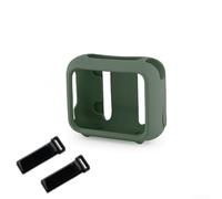 Funda de altavoz de silicona a prueba de golpes para JBL Go 4, portátil | Funda protectora con correa de montaje | Funda suave para viajes y uso al aire libre | Varios colores disponibles (es verde)