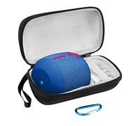 Funda de Altavoz Geekria Shield Compatible con Ultimate Ears Wonderboom 3/2, Carcasa rígida de Repuesto, Bolsa Protectora con Gancho para Llavero (Negro)