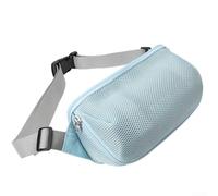 Funda de altavoz portátil de nailon impermeable con correa ajustable para JBL Flip 7/6 y para Soundcore 2, bolsa de transporte compacta de viaje para uso al aire libre, negro (azul)