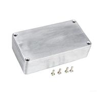 Funda de aluminio de diseño mejorado para cajas de guitarra que se adapta perfectamente a varios modelos, incluyendo 1600 libras y más (1590XX145 x 121 x 39.5)