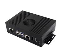 Funda de aluminio Gigabit Ethernet PCIE para ranura de expansión de computadora pequeña, doble puerto 4K y adaptador a funda adaptadora