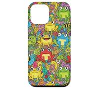 Funda de Anime Frog Garden Doodle para fanáticos del Estilo Carcasa para iPhone 12 Mini